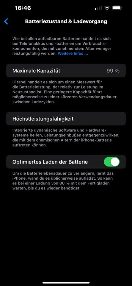 iPhone 14 Plus 128 GB Blau 99 Prozent Batterie in Wittenbeck