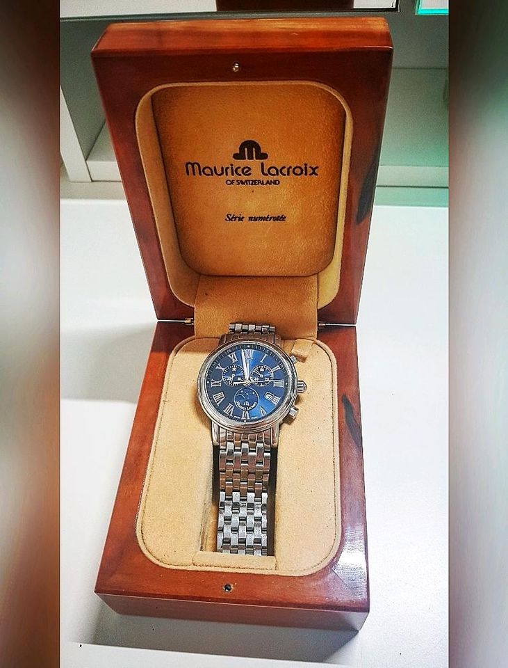 Maurice Lacroix Chronograph Armbanduhr Uhr LC1048 Mondphasen in Göppingen
