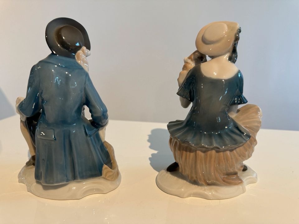 Rosenthal Selb Bavaria Porzellan Figuren / Schäferfiguren um 1920 in Taunusstein