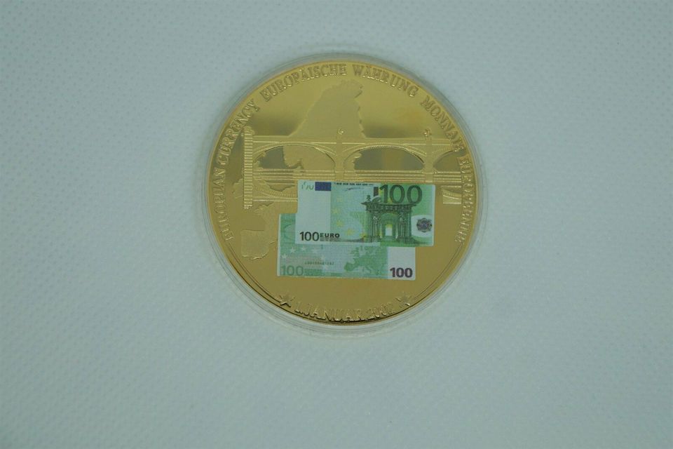 100 Euro PP - Medaille - Europäische Währung Banknote in Gochsheim