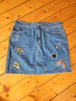 Jeansrock mit Stickerei Hessen - Wetzlar Vorschau