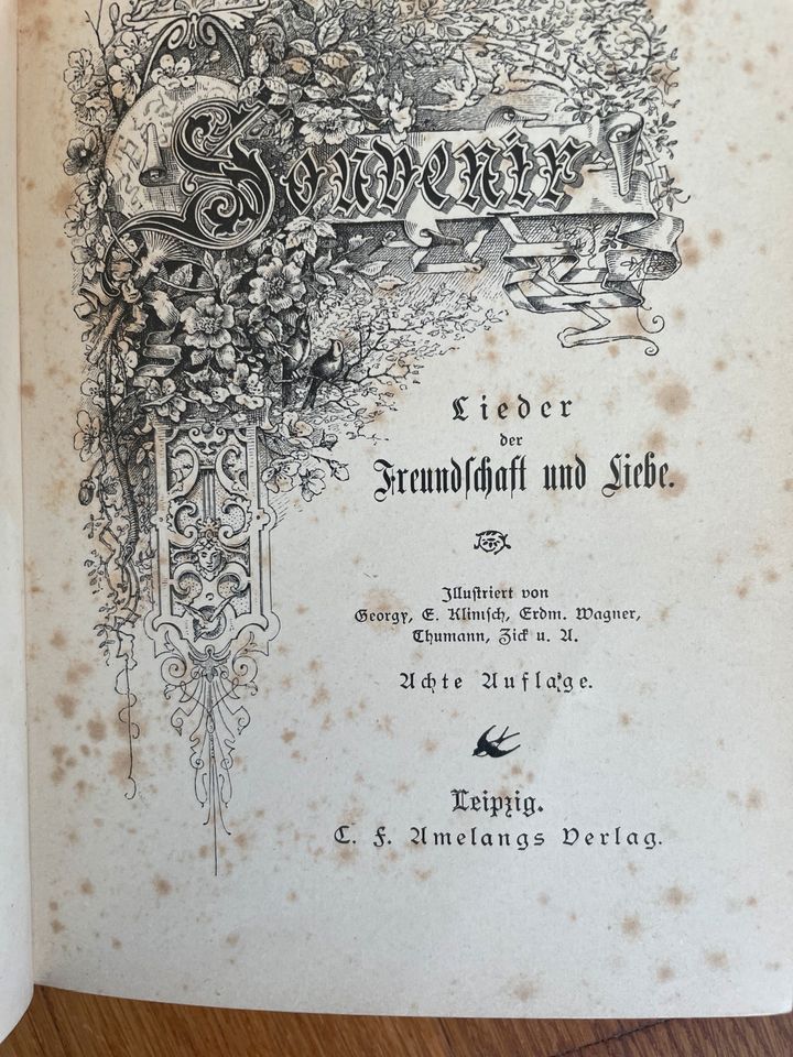 Altes Buch, Deko Buch, Souvenir - Lieder der Freundschaft & Liebe in Bielefeld