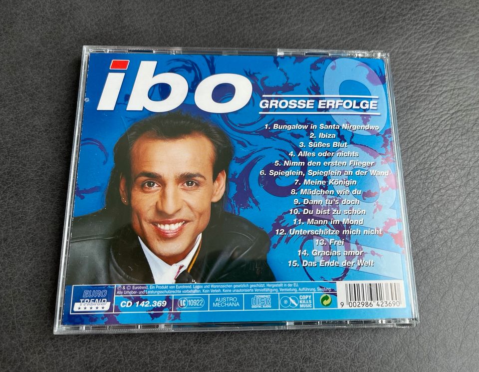 Sänger Ibo seine größten Hits/ Erfolge ab 1985 in Lohfelden