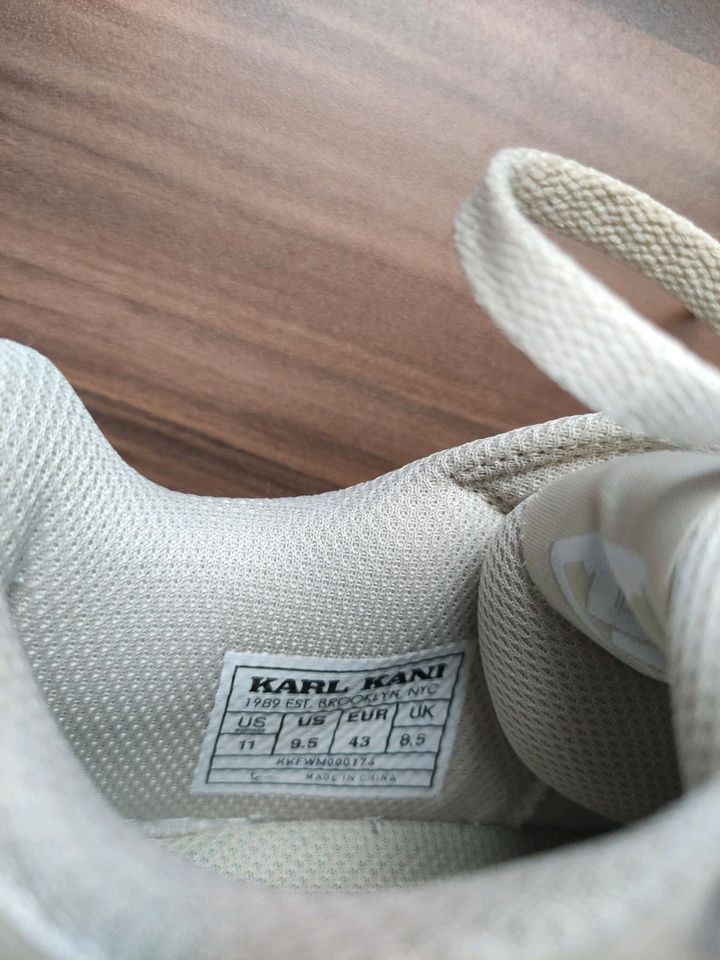 Herren Karl Kani 89 PRM Sneaker, beige, Größe 43 in Kippenheim