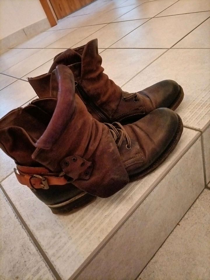 A.S.98. Stiefel Boots Leder in Schwabmünchen