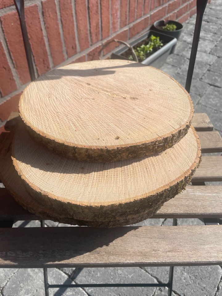 13x Holzscheiben Baumscheiben Deko *hochzeitsdeko* *Taufe* in Sittensen