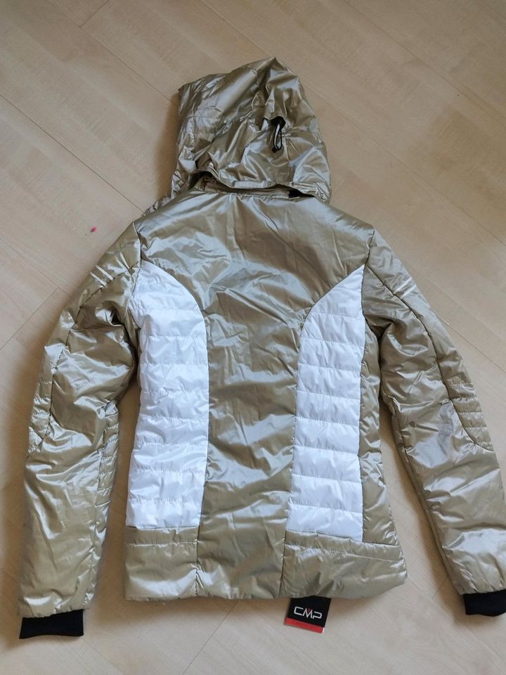 CMP  Ski Jacke gold weiß Größe S neu NP 199€ in Allendorf