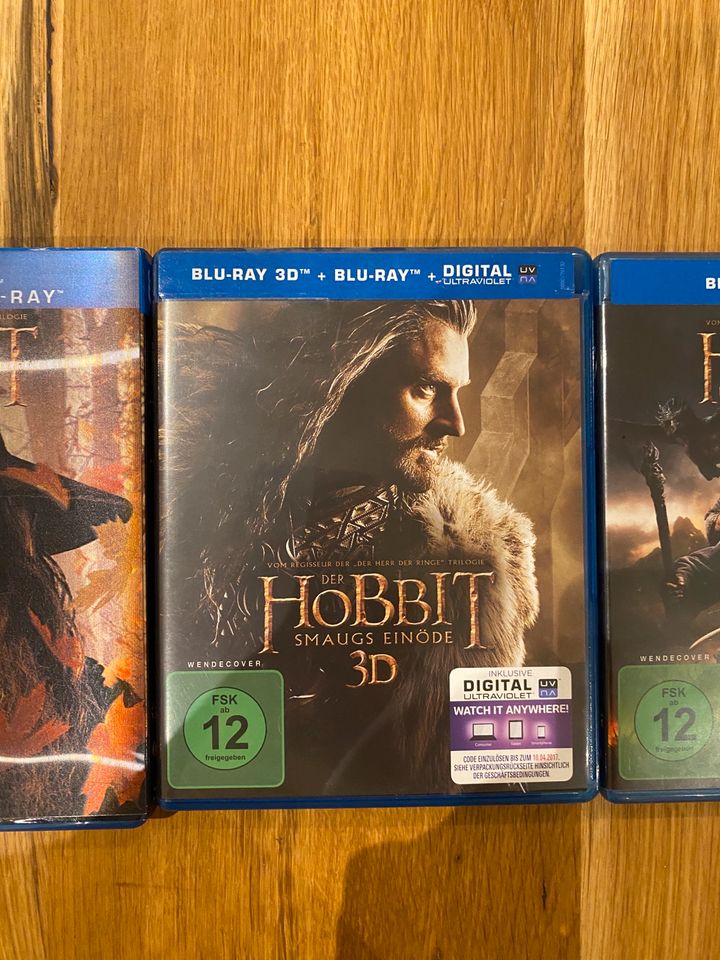 Hobbit Blue Ray 3D Teil 1-3 in Munster