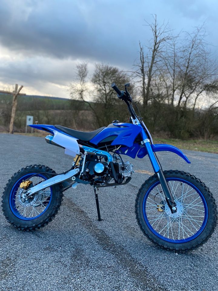 Pit Bike 125ccm NEU Cross 17/14 Zoll Dirtbike Pitbike Dirt Pike in Aschaffenburg