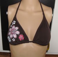 Braunes Blumen Triangel Bikini Oberteil Gr 34 Cup A/B - NEU - Nordrhein-Westfalen - Dormagen Vorschau