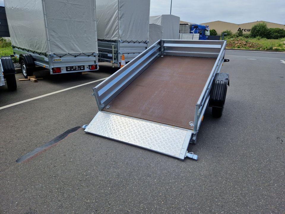 PKW Anhänger 235x132x35 cm mit H-Gestell und Reling 750 kg NEU in Weilerswist