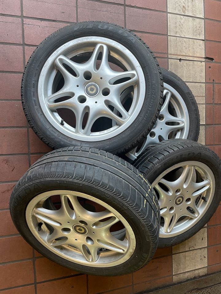 4x Smart Sommerreifen mit Felgen 175/55R15 in Weinheim