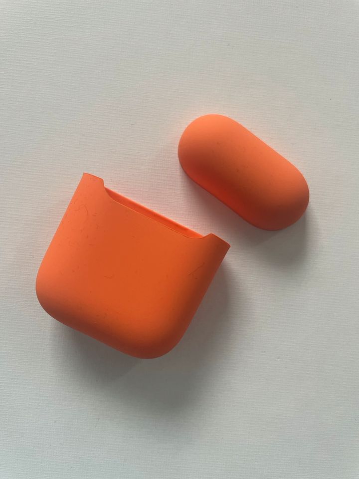 Air pods hülle 1 & 2 silikon holdit - orange NEU in München