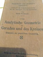 Analytische und projektive Geometrie von 1923 Ludwigslust - Landkreis - Dömitz Vorschau