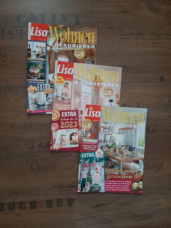 8 Zeitschriften: 5x Frau im Trend 2023 3x Lisa Wohnen&Dekorieren in Wittlich