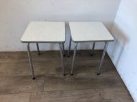 #A 2x DDR Sprelacart Küchenhocker Aluminium Retro eckig weiß Sachsen - Burgstädt Vorschau