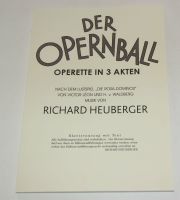 Der Opernball Richard Heuberger Operette Klavierauszug Notenbuch Schleswig-Holstein - Norderstedt Vorschau