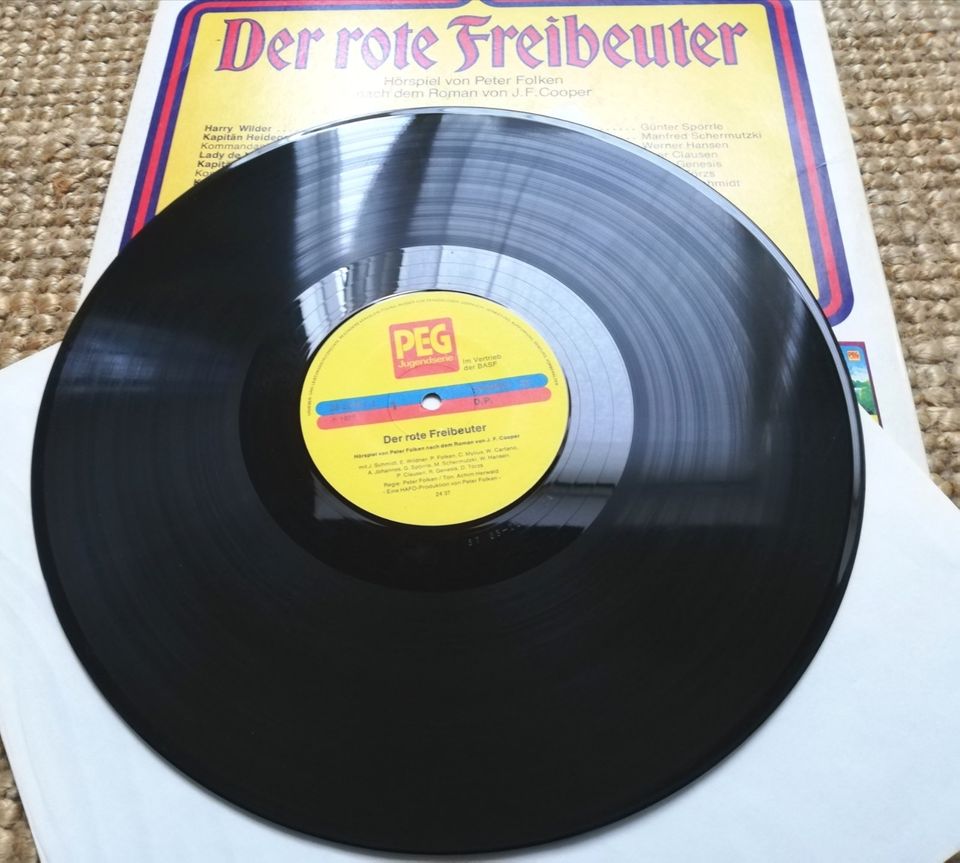 Der rote Freibeuter J. F. Cooper | Hörspiel LP PEG in Lienen