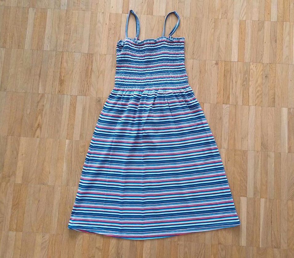 Sommerkleid TCM Tchibo Größe 134/140 blau rot weiß gestreift neu in Bochum