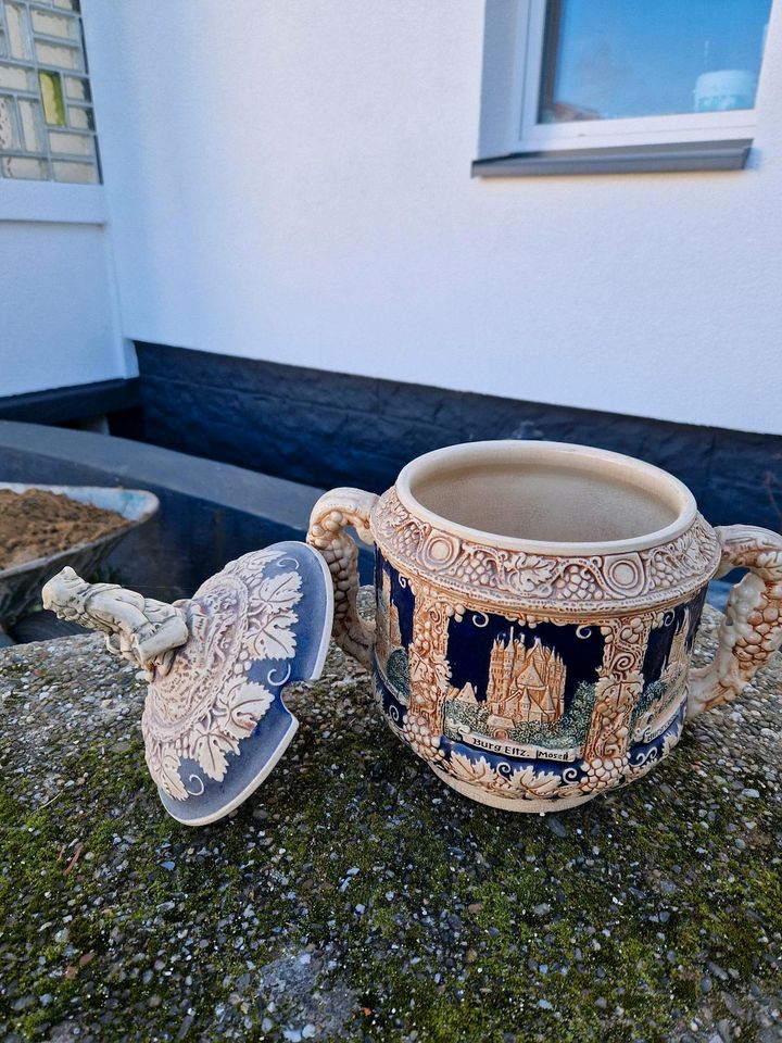 Bowleschüssel Keramik Steingut Pfalz Burg Eltz Stolzenfels in Plettenberg