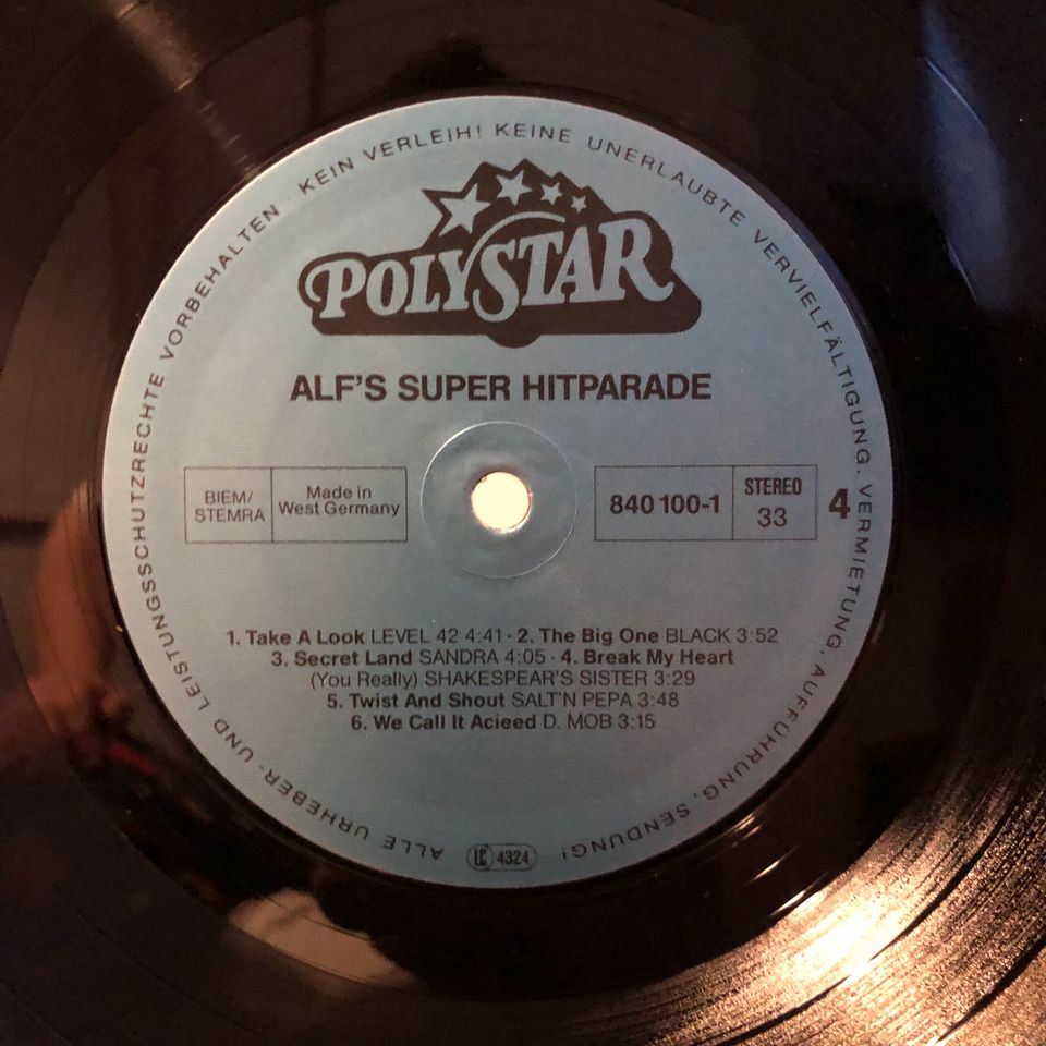 Als Super Hitparade Vinyl 4 Schallplatte Sticker Null Problemo in München