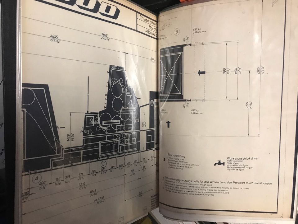 Druckmaschinen - Bed. Anleitung. & ET- Bücher in Lauenau
