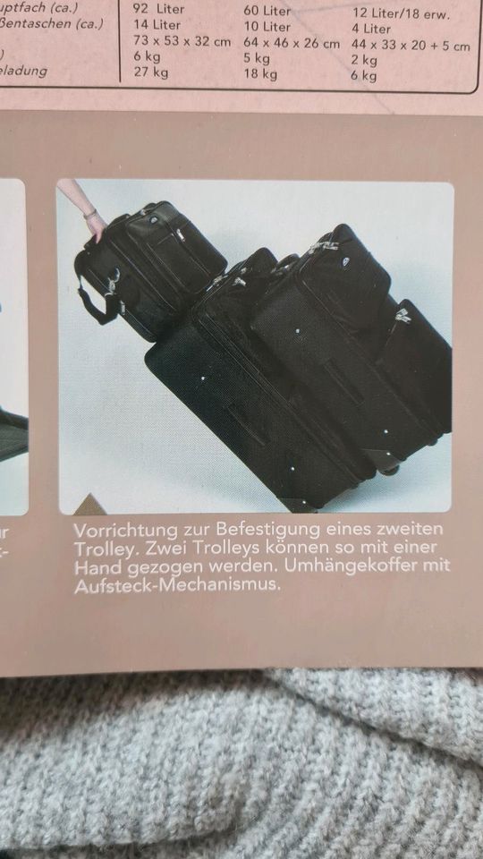 *NEU* Trolley Reisekoffer Set 3 teilig schwarz Rollen 3er Koffer in Hamburg