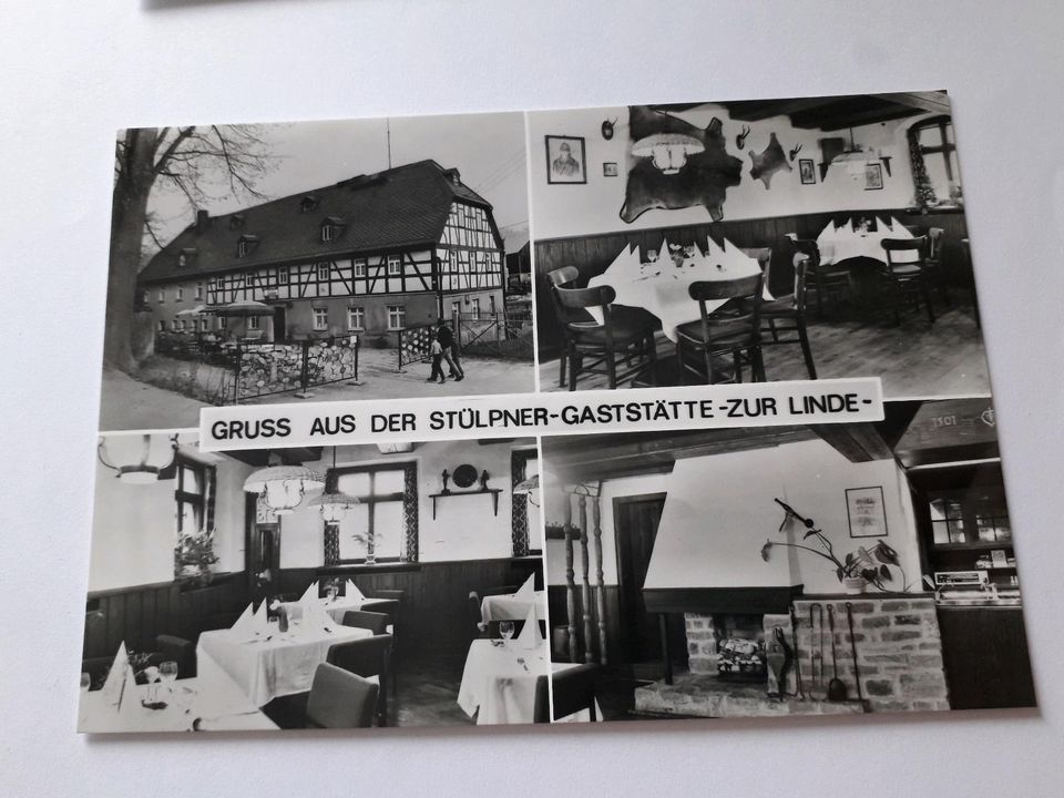 DDR AK Set #Großolbersdorf "Gasthaus zur Linde" in Neuhausen