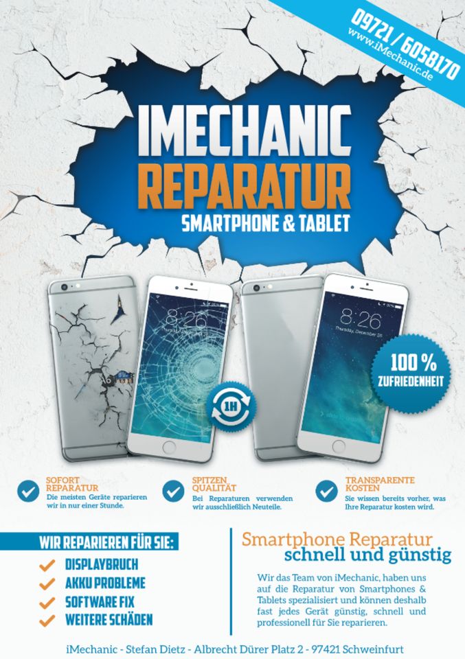 Handy / Tablet / Laptop Reparatur Haßfurt in Schweinfurt