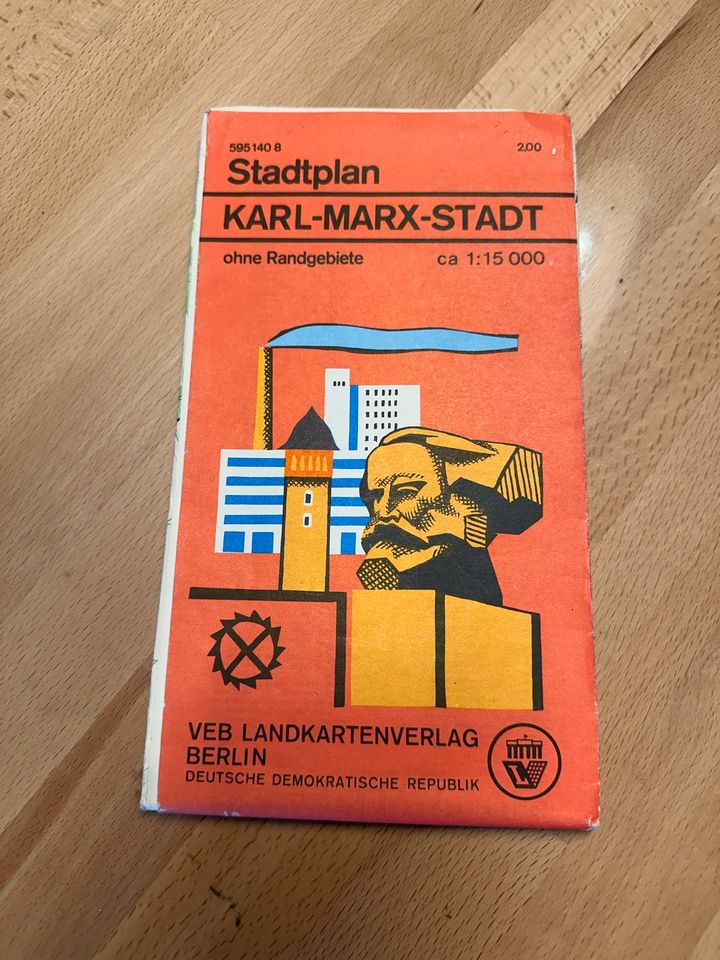 Stadtplan DDR Karl-Marx-Stadt (Chemnitz) in Leipzig