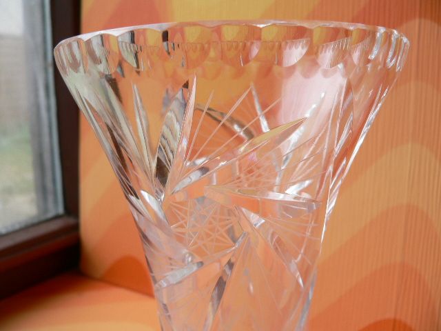 Antike Vase Bleikristall 50er-60er Panton Eames Space age Sputnik in Bad Rothenfelde