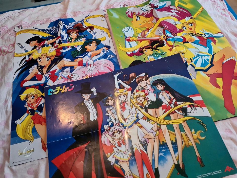 3 alte sailor moon Poster Raritäten anime manga in Krefeld