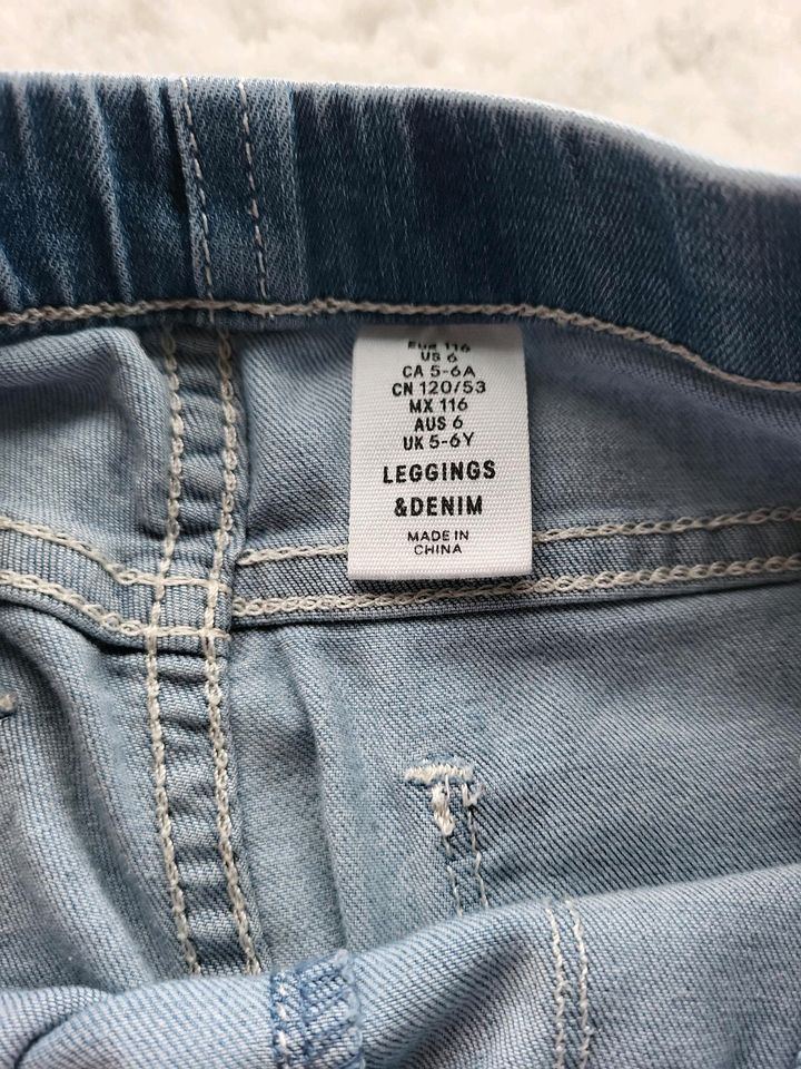 Jeans-Leggings, Treggings von H&M, Größe 116 in Saterland