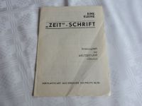 DDR Anleitung Heft z. Weltzeit-Uhr Chronos VEB Plasticart Dresden Thüringen - Erfurt Vorschau