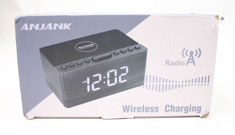 ANJANK Radiowecker Digital 10W Schnelladen USB iphone Android LED in Mühlacker