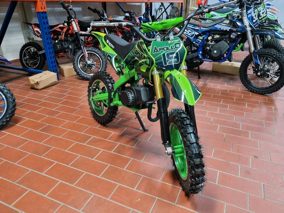 Cross Apollo Kinder Dirtbike 49cc nitro Motors neu GRATIS VERSAND in Bad Breisig 