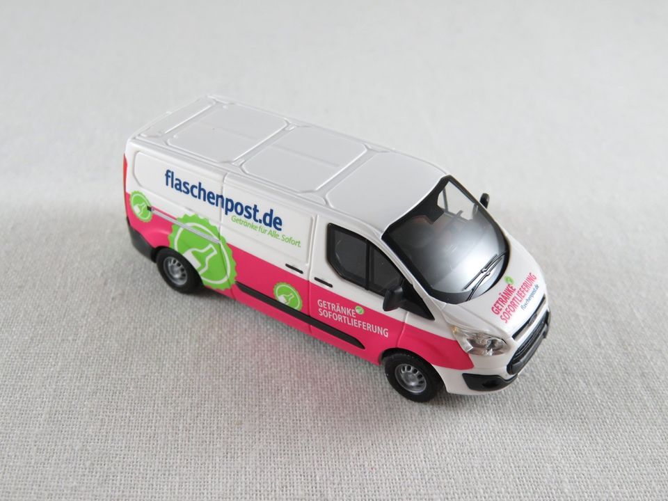 Busch 52437 Ford Transit Custom Kasten (2012) "Flaschenpost" 1:87 in Bad Abbach