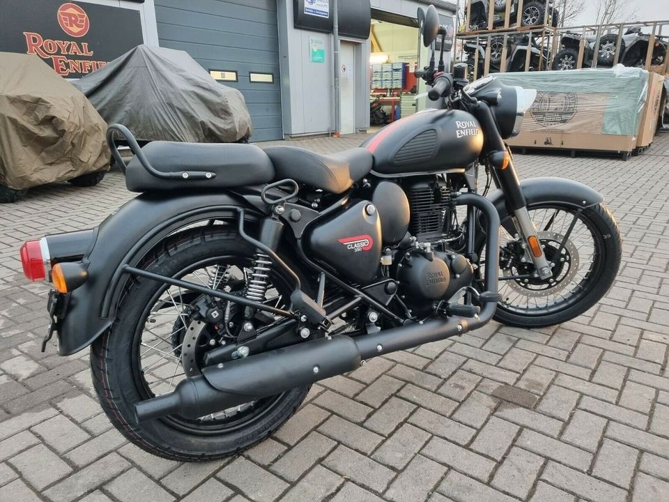 Motorrad Bike Royal Enfield Classic 350 ABS Dark und Signals in Barchfeld