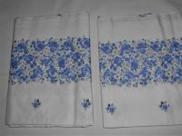 2x DDR Bettlaken 145x240 NEU Baumwolle weiß/blau Bettwäsche Brandenburg - Jüterbog Vorschau