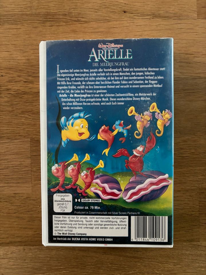 VHS Arielle die Meerjungfrau - Disney Meisterwerk in Nisterau