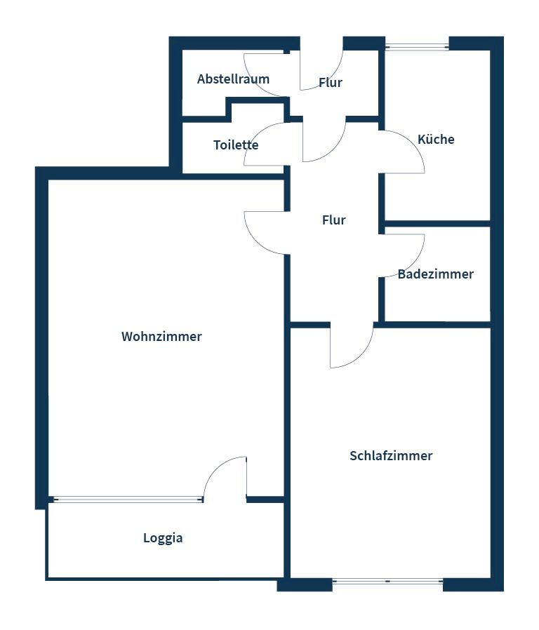 Gut geschnittene 2-Zimmer-Wohnung mit Aufzug, Loggia und TG-Stellplatz in Braunschweig in Braunschweig