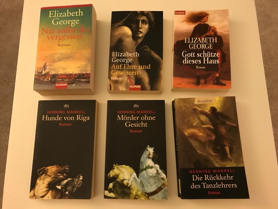 Bibliotheksauflösung 9 x Thriller Krimi Mankell George Edwardson in Wiesbaden