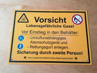 Schild Vorsicht lebensgefährliche Gase!! Dresden - Innere Altstadt Vorschau