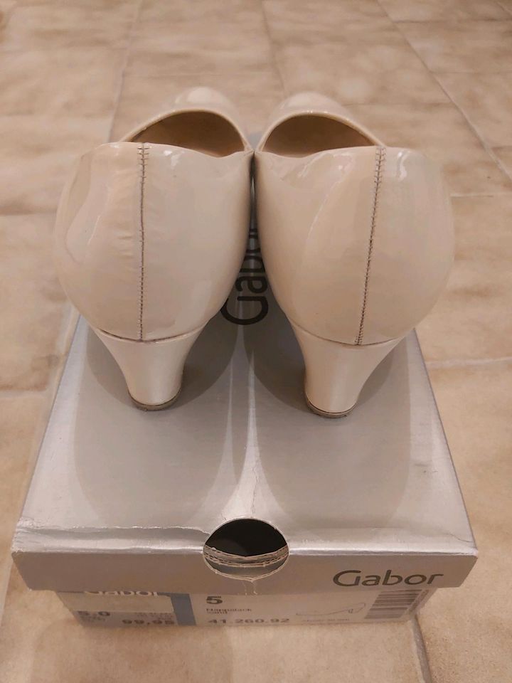 Pumps Hochzeit Gr. 38 Gabor beige in Lägerdorf