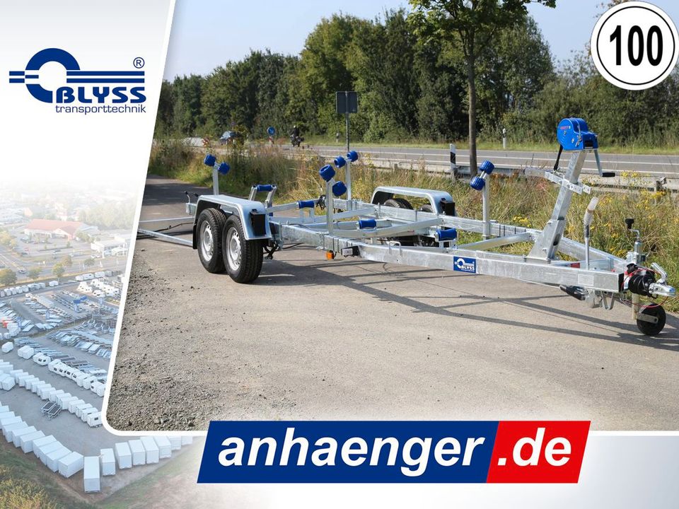 NEU Bootsanhänger Blyss Anhänger 680x250cm 2000kg zGG in Seesen