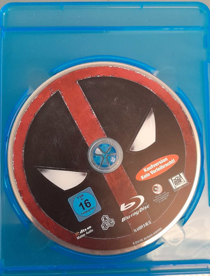 Blu Ray : Deadpool - FSK16 - Ohne Cover in Weil am Rhein
