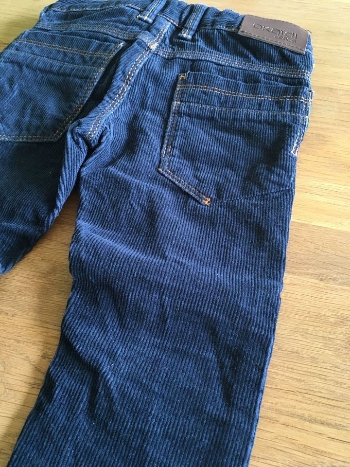 Okaidi Cord Hose Kinder blau Gr. 94 in Ebersburg