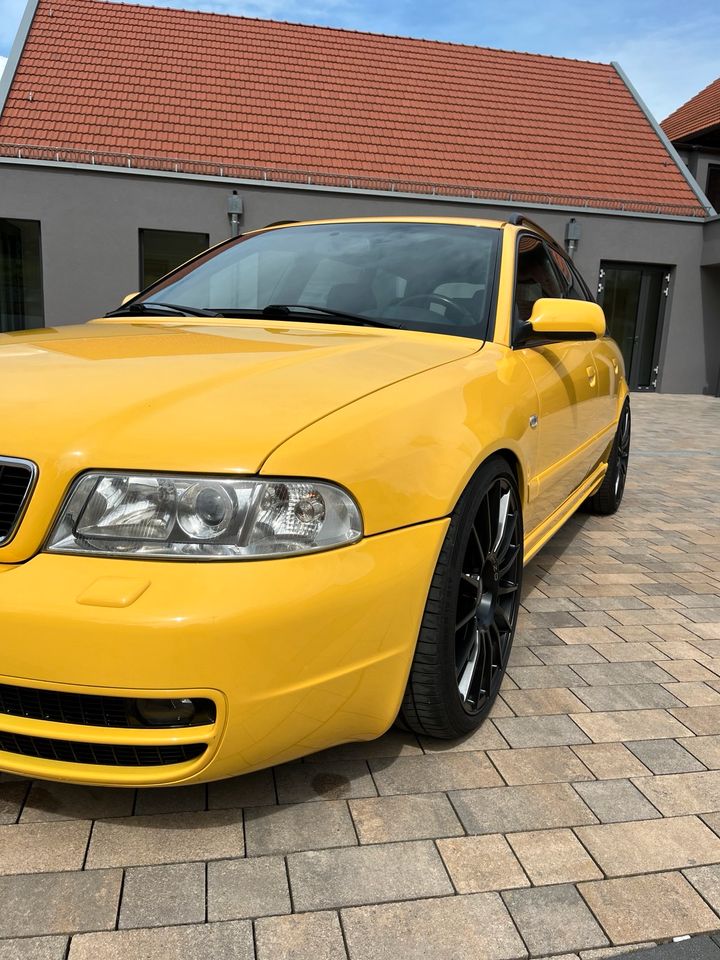 Audi S4 B5 Facelift Imolagelb, K04-Umbau, Neulack in Bischbrunn