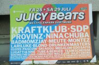 Juicy beats 2023 Plakat Poster PVC juicybeats Kraftklub SDP neu Dortmund - Mitte Vorschau