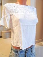 ★ ZARA Basic ★ Crop Bluse S 36 weiß Niedersachsen - Adendorf Vorschau